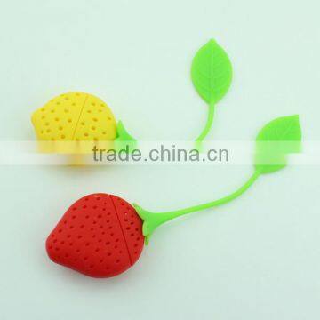 Strawberry Design Silicone Tea Infuser Strainer