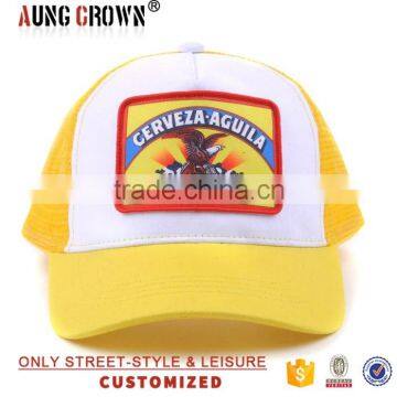 Promotional flat brim 5 panels trucker cap