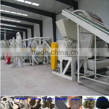 Waste tire recycling rubber granule production line