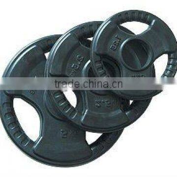 Black Rubber Coated Plates With Handle Cuts