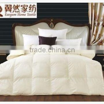 Luxury Beige Goose Down Comforter Set