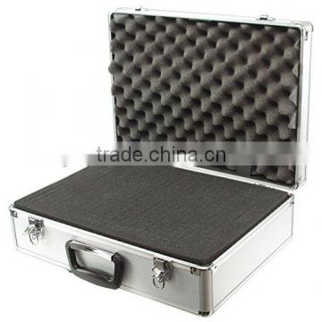 PROTECTIVE ALUMINIUM FLIGHT CASE FOAM SECURE STORAGE BOX 460x330x150mm