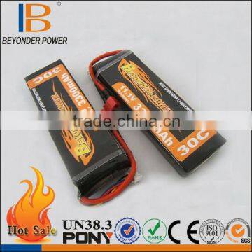 China factory 12v lithium battery 2300mah with excellent discharge for RC airplane and helicopter battery