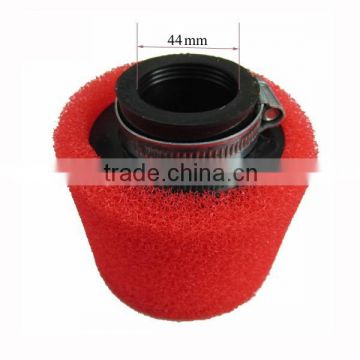 Red 44mm foam motorcycle air cleaner dirt bike pitbike atv scooter quad motorbike