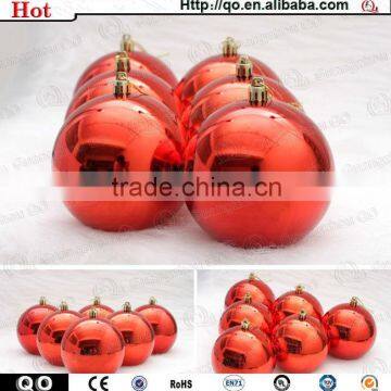 2014 best selling colorful plastic christmas ball for X'mas decoration