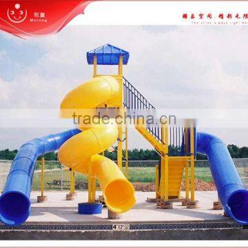 hot sell outdoor swimming pool slides for summer kids play