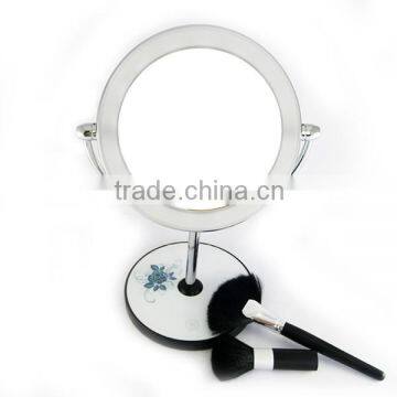 Metal frame free rotating music decorative vanity mirrors