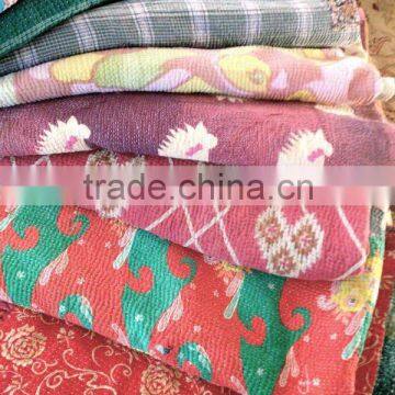 Vintage Kantha Quilt Vintage Sari Quilt