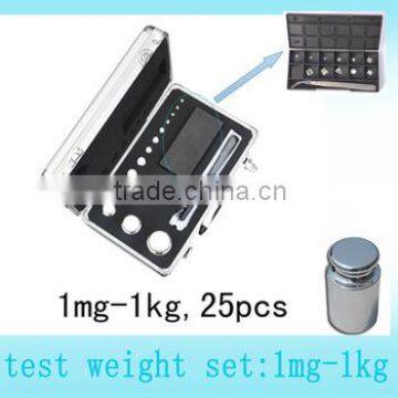 E2 class Analytical calibration weight stainless steel calibration weight set