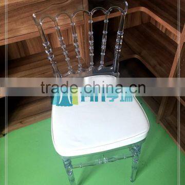 Chair with Pad , Napoleon Clear , Clear Napoleon Plastic Chair