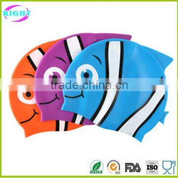 Children Custom Printing Silicone Swim Cap photo-4