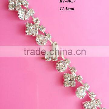 Wonderful Surprise Fashion China wholesale crystal rhinestone trimming chain forJewelry decoration(RT-4027)