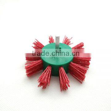 nylon wire punched flapper brushes 10 rows, diameter 100mm or 4"