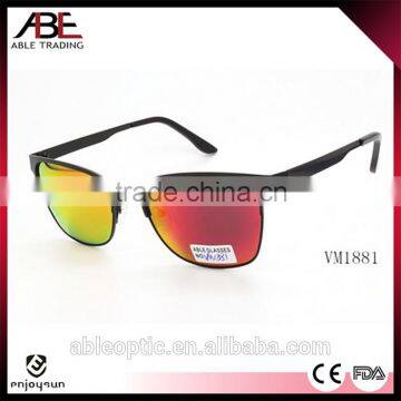 2016 mens square mirror uv400 lens polarized outdoor style sun glasses metal cheap sunglasses CE FDA OEM                        
                                                                                Supplier's Choice