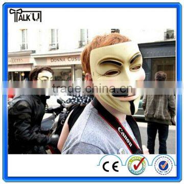 New V for Vendetta Mask Anonymous Guy Fawkes Fancy Dress Adult Costume cosplay