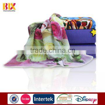 2015 new products in china cheap microfiber rose print kitchen towel supplier factory