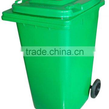 HDPE HOT!outdoor plastic dustbin with wheels 240 Liter with EN840