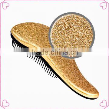 Hot selling products soft plastic bristle brush hair brush,gold hair brush straightener