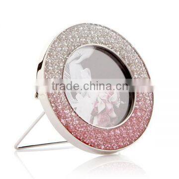 2015 Metal Pink Round Jewelry Boxes for Wedding photo-3