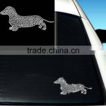 Mischievous Sausage Dog Design Clear Sticker