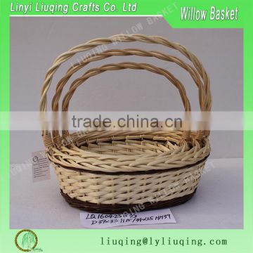 willow storage basket with handle wicker basket for household                        
                                                                                Supplier's Choice