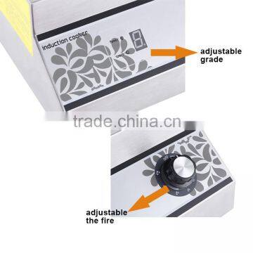 Embedded Single Wok 220V 5000W Stainless Steel Electric Induction Stove Button Control With Five Grade photo-3