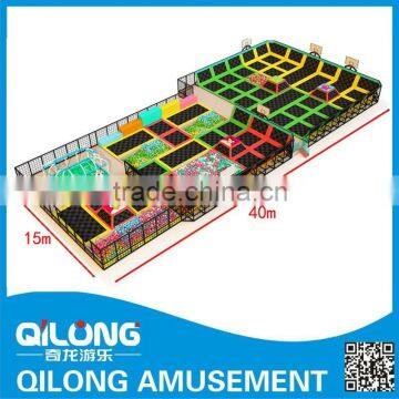 Large multi-functional outdoor trampoline with basketball,ball pool,foam pit.