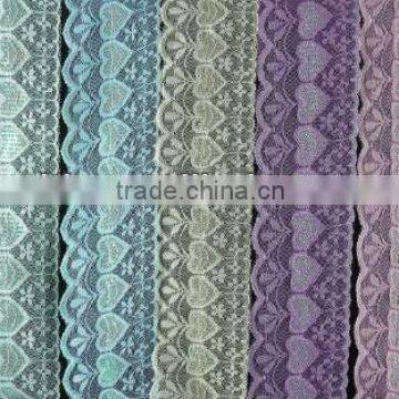 Polyester bright lace trim 8cm