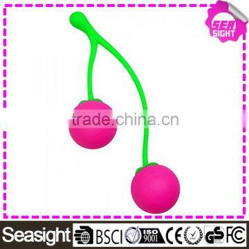 Premium Charming Cherries Silicone Kegel Balls Exercisers for Women