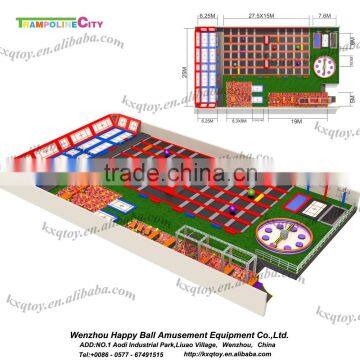 Customized Size Large Cheap Indoor Trampoline For Sale photo-2