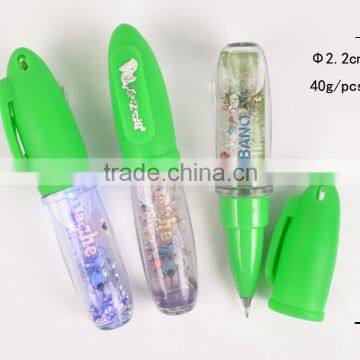 Liquid Floating roller pen LED with Shinning Color fluorescent paper