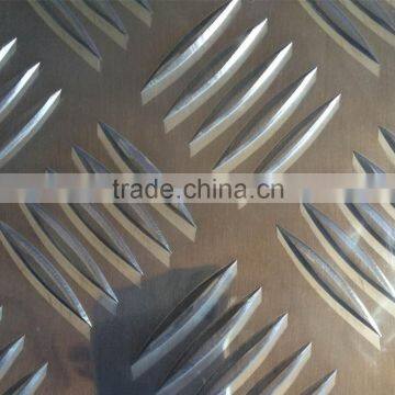 3003 five bars anti-slip aluminum sheet