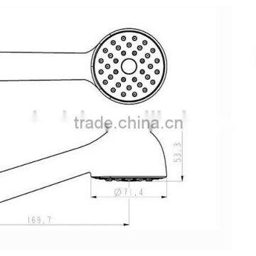 single function hand shower rainfall shower bathroom shower set