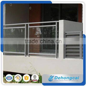 Customized Decorative Outdoor Glass Regular Durable Wrought Iron Fence