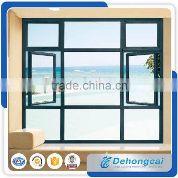 UPVC profile awning window/wood color PVC window/pvc top hung window