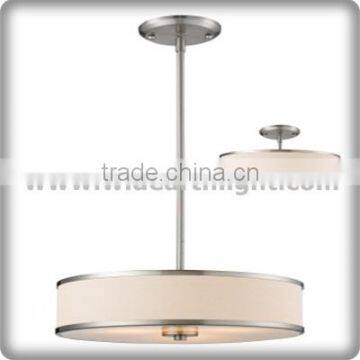 UL Listed Round Shaped Fabric Shades Pendant Light For Hotel Room C50256