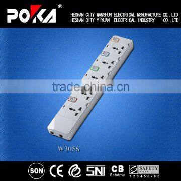 13A extension multi schuko socket with Individual Switches