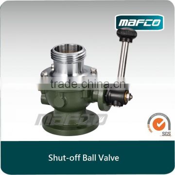 fire equipment shutoff ball valve for fire truck