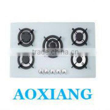 Built-in Tempered Glass Kitchen 5 Burner Gas Cooking Range / Gas Hob/ Gas Cooker X925W