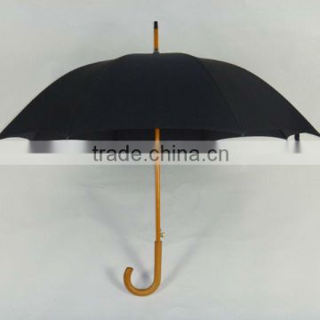 23" cute wooden shaft offset standard modeal crook umbrella