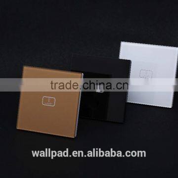 BS CE Approved Wallpad Gold Temepred Glass Switch Remote 1 Gang Wireless Electric Touch Screen Sensor Smart Home Switch Panel photo-3