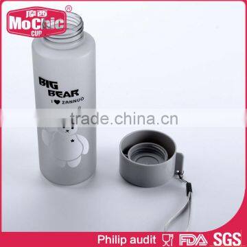 Mochic 500ml BPA Free Water Bottle for Travel / Lovely Cartoon Plastic Water Bottle, Frosted Water Bottle With Sling for Gift photo-3