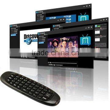 C120 Fly Air Mouse Gaming Keyboard Remote Control 2.4Ghz Wireless