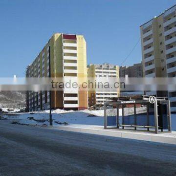 High Quality Metal Bus Stop Shelter in Good Design with Waiting Bench for Outdoor Equipment