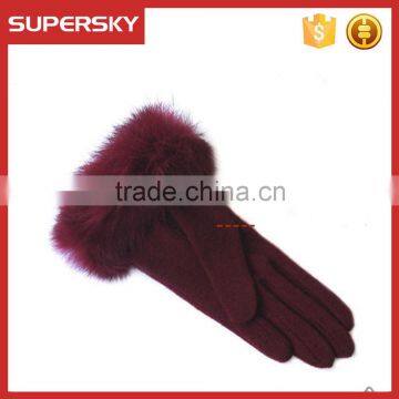 V-363 Slap-up Women Wool Winter Warmer Touch Screen Gloves Magic Golves Arm Warmer photo-4