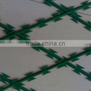 Chinese Supplier BTO-60 Good Quality PVC Razor Barbed Wire for Protection photo-2