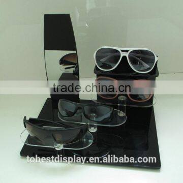 Hot sale eyewear display cabinet, eyeglass display stand with mirror