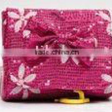 sequin promotion bag with bow