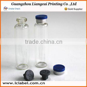 Different logo glass tubular bottle amber empty glass vial