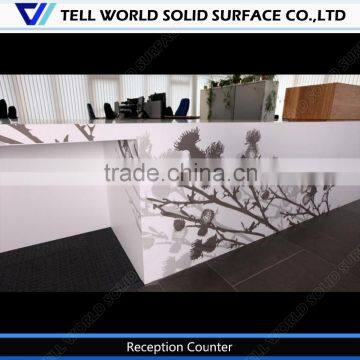 Long Straight Stand Desk/reception Counter Pictures/great Size Reception Desk photo-3